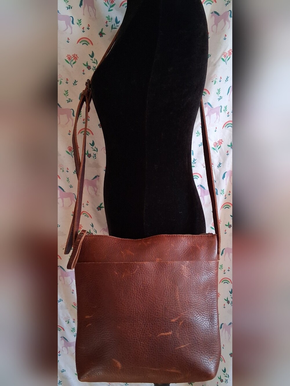 Duluth Lifetime Leather Burgundy Pebble Full-Grain Causal Crossbody Purse Bag - Picture 2 of 13